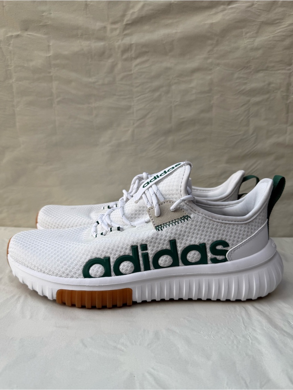 Adidas - Men’s Kaptir 4.0 Sneakers - Size 8.5 - New W/Tags - White & Green